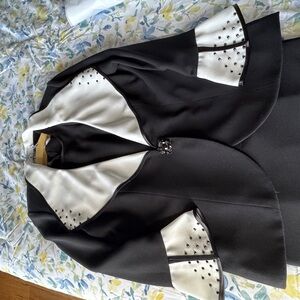 Elegant Black and White Women's Dress